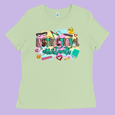 Instructional Assistant's Ladies Tee Designed By Adodesignshop