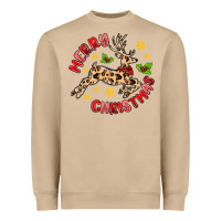 Mushroom merry christmas deer Heavyweight Sweatshirt - MaliasSmallBusiness