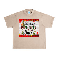 French Oak santa's favorite nurse Urban Heavy Tee - AdoDesignShop