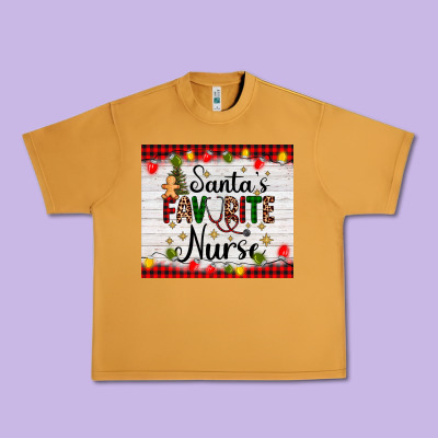 Santa's Favorite Nurse Urban Heavy Tee Designed By Adodesignshop