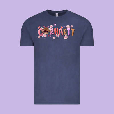 Carhartt Cow Valentines Day Vintage Tee Designed By Maliassmallbusiness
