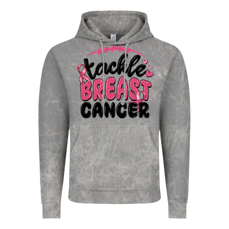 Tackle Breast Cancer Vintage Hoodie by MaliasSmallBusiness | Teevron