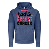 Vintage Denim tackle breast cancer Vintage Hoodie - MaliasSmallBusiness