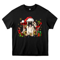 Black christmas joy pug Heavy Core Tee - JahusDesignShop