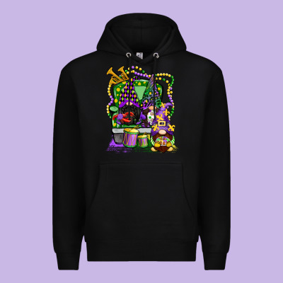 Mardi Gras Gnomies Truck Premium Hoodie Designed By Cowgirlartshop