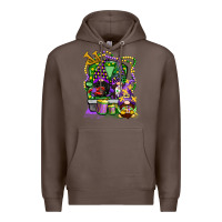 Coffee mardi gras gnomies truck Premium Hoodie - CowGirlArtShop