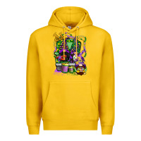 Lemon mardi gras gnomies truck Premium Hoodie - CowGirlArtShop
