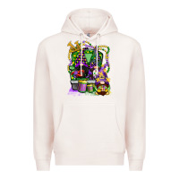 Pale Pink mardi gras gnomies truck Premium Hoodie - CowGirlArtShop