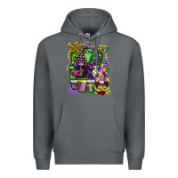 Rock mardi gras gnomies truck Premium Hoodie - CowGirlArtShop