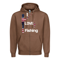 Chestnut I love fishing Zipper Hoodie - Bettercallsaul