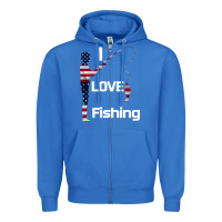 True Royal I love fishing Zipper Hoodie - Bettercallsaul