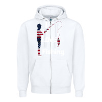 White I love fishing Zipper Hoodie - Bettercallsaul