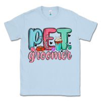 Dusty Blue pet groomer Classic Tee - MaliasSmallBusiness