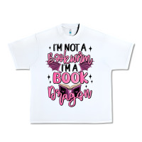 White i'm not a booksorm i'm a book dragon Urban Heavy Tee - MaliasSmallBusiness