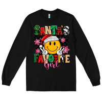 Black santas favorite girl Long Sleeve Tee - MaliasSmallBusiness