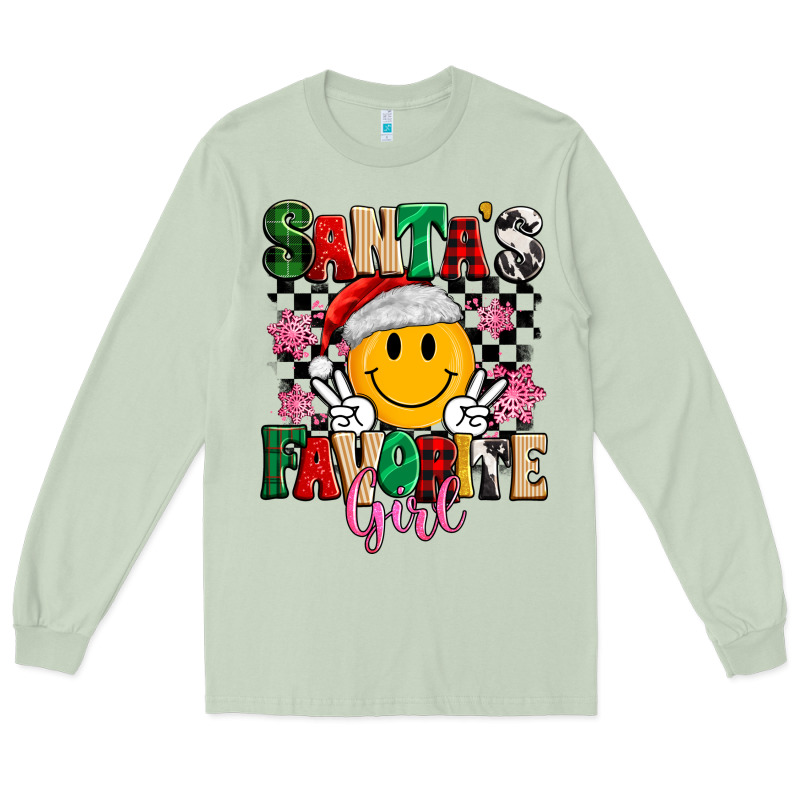 Santas Favorite Girl Long Sleeve Tee by MaliasSmallBusiness | Teevron