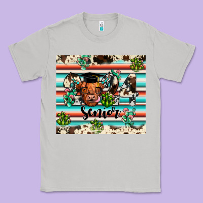 2024 Senior Cow Classic Tee Designed By Jahusdesignshop