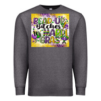 Charcoal Heather bead up bitches Premium Sweatshirt - CowGirlArtShop