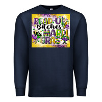 Navy bead up bitches Premium Sweatshirt - CowGirlArtShop