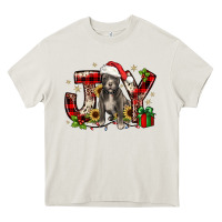 Cream Christmas joy pitbull Heavy Core Tee - JahusDesignShop