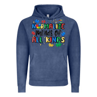 Vintage Denim normalize minds of all kinds Vintage Hoodie - MaliasSmallBusiness