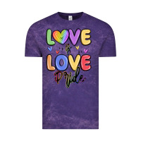 Cloud Purple love is love pride Vintage Tee - MaliasSmallBusiness