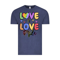 Vintage Denim love is love pride Vintage Tee - MaliasSmallBusiness