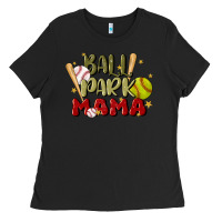 Black ballpark mama Ladies Tee - JahusDesignShop