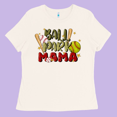 Ballpark Mama Ladies Tee Designed By Jahusdesignshop
