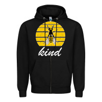 Black Bee Kind Zipper Hoodie - Bettercallsaul