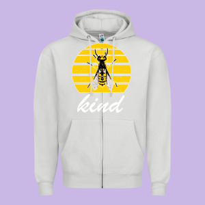 Bee Kind Zipper Hoodie Designed By Bettercallsaul