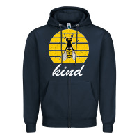 Navy Bee Kind Zipper Hoodie - Bettercallsaul