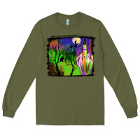 Army Green halloween background Long Sleeve Tee - JahusDesignShop