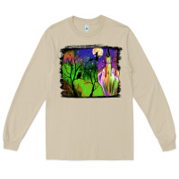 Mushroom halloween background Long Sleeve Tee - JahusDesignShop