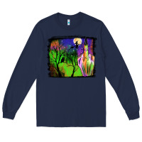 Navy halloween background Long Sleeve Tee - JahusDesignShop