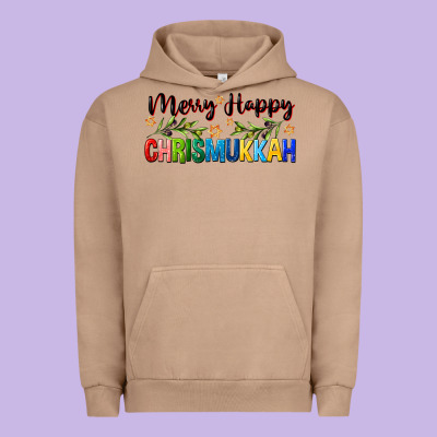Merry Happy Chrismukkah With Olive Branch Urban Hoodie Designed By Fadigitalartstudio