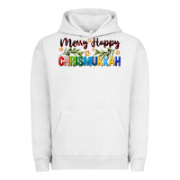 Pigment Lunar Rock merry happy chrismukkah with olive branch Urban Hoodie - FaDigitalArtStudio