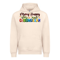 Sandshell merry happy chrismukkah with olive branch Urban Hoodie - FaDigitalArtStudio