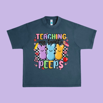 Teaching My Favorite Peeps Urban Heavy Tee Designed By Maliassmallbusiness