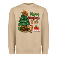 Mushroom merry christmas y'all Heavyweight Sweatshirt - MaliasSmallBusiness