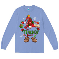 Colony Blue the teacher gnome christmas Long Sleeve Tee - MaliasSmallBusiness