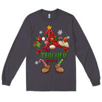 Smoke the teacher gnome christmas Long Sleeve Tee - MaliasSmallBusiness