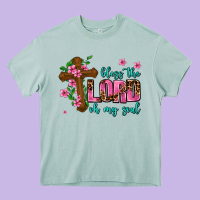 Bless The Lord Oh My Soul Heavy Core Tee Designed By Adodesignshop