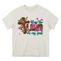 Cream bless the lord oh my soul Heavy Core Tee - AdoDesignShop