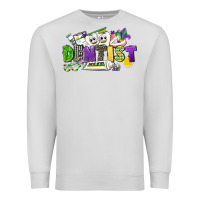 Dove Grey dentist mardi gras Premium Sweatshirt - CowGirlArtShop
