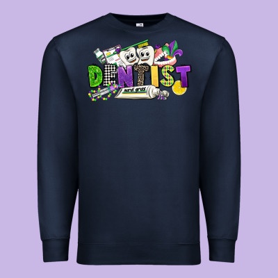Dentist Mardi Gras Premium Sweatshirt Designed By Cowgirlartshop