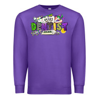 Purple dentist mardi gras Premium Sweatshirt - CowGirlArtShop