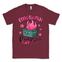 Burgundy emotional dumpster fire Classic Tee - MaliasSmallBusiness