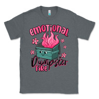 Charcoal Heather emotional dumpster fire Classic Tee - MaliasSmallBusiness
