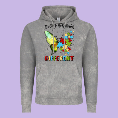 It's Ok To Be Different Vintage Hoodie Designed By Maliassmallbusiness